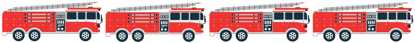 Detailed illustration of fire truck emergency car cartoon vector in
